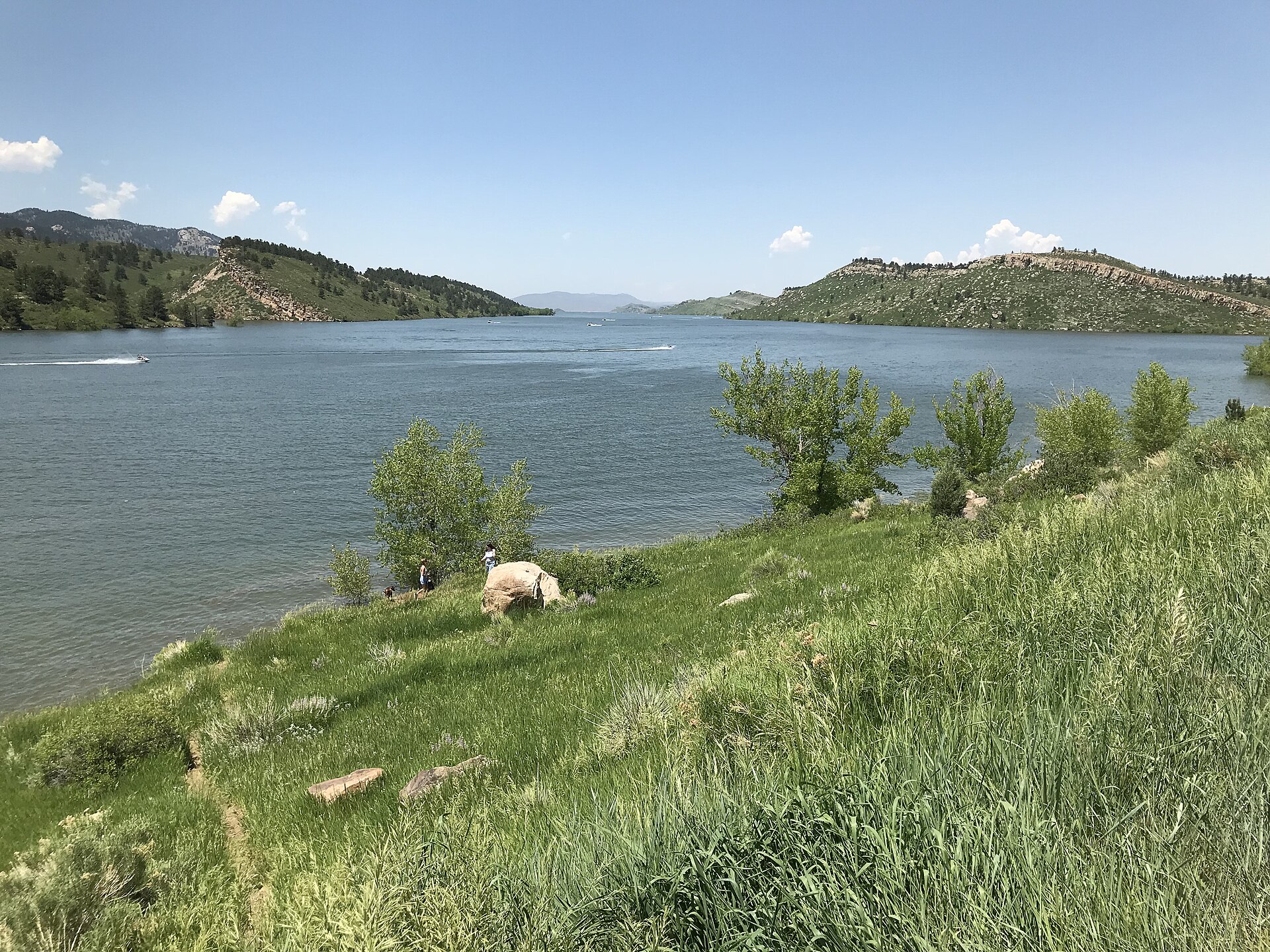 Horsetooth Reservoir west of Fort Collins